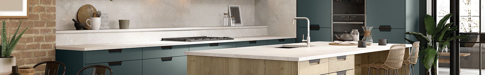 Zurfiz Baltic Blue and White Kitchen