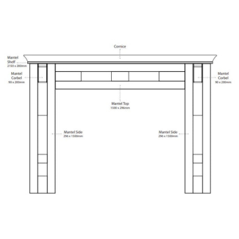 Cambridge Mantel Kit details