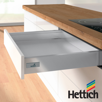 Hettich Atira Silver Shallow Drawers