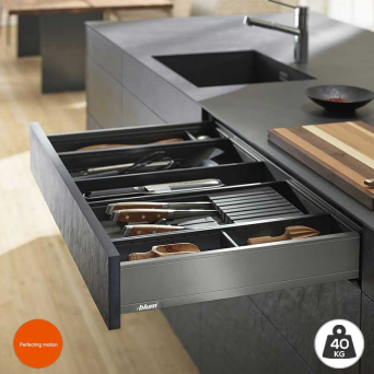 Blum Legrabox Orion Grey Shallow Drawers